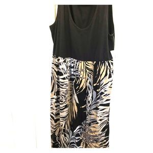 Brand new women’s sleeveless dress faux wrap skirt